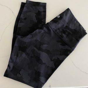 Lululemon Align High-Rise Leggings | black and gray camo | size 10